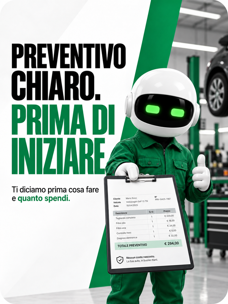 Officina BigCars - preventivo chiaro